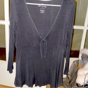 Aerie soft grey top